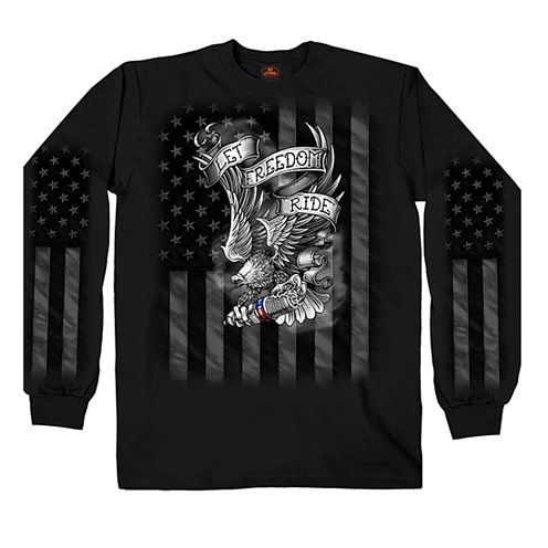 Hot Leathers Electric Skull Long Sleeve T-Shirt Black, XXX-Large Hot Leathers Electric Skull Long Sleeve T-Shirt Black, XXX-Large